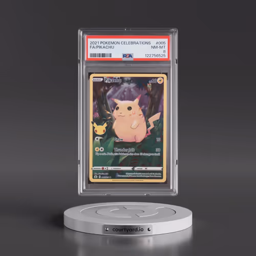 2021 Pokémon Celebrations #005 Pikachu - Full Art (PSA 8 NM-MT)