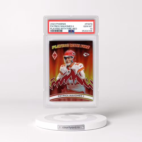 2023 Panini Phoenix Playing With Fire #PWF8 Patrick Mahomes II - Red (PSA 10 GEM MINT)