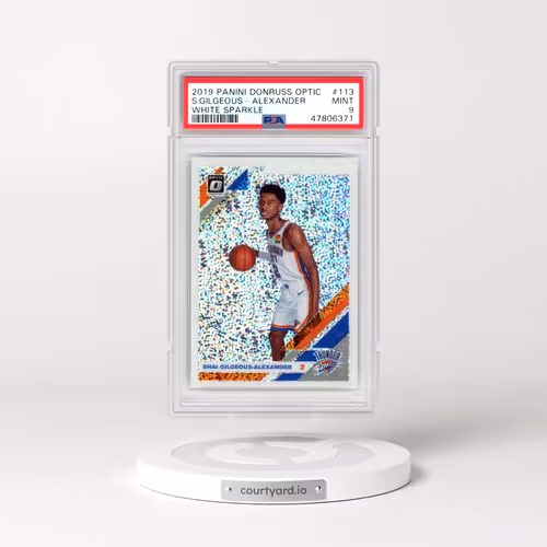 2019 Panini Donruss Optic #113 Shai Gilgeous-Alexander - White Sparkle (PSA 9 MINT)