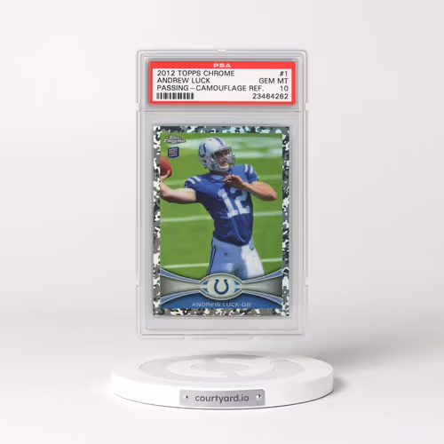 2012 Topps Chrome #1 Andrew Luck - Passing-Camouflage Refractor (PSA 10 GEM MINT)