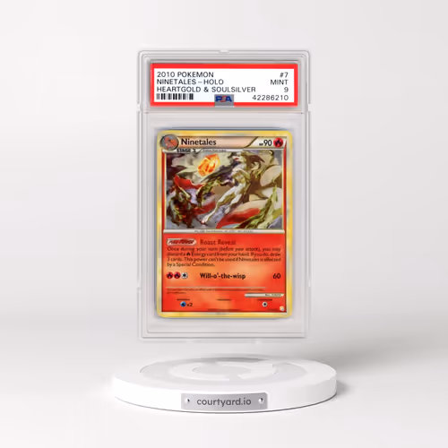 2010 Pokémon Heartgold & Soulsilver #7 Ninetales - Holo (PSA 9 MINT)