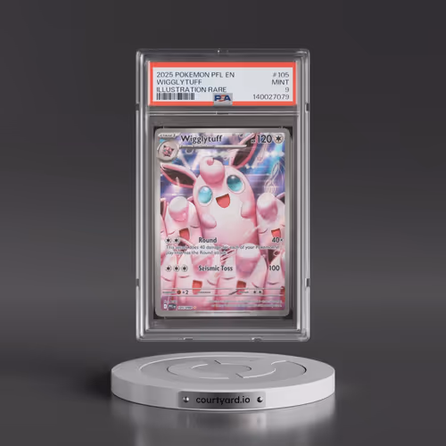 2025 Pokémon Pfl EN-Phantasmal Flames #105 Wigglytuff - Illustration Rare (PSA 9 MINT)