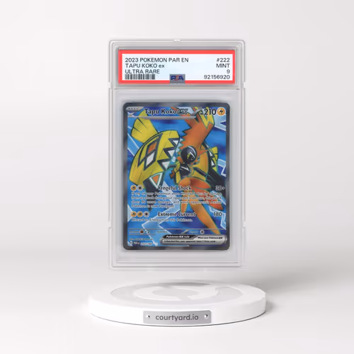 2023 Pokémon Par EN-Paradox Rift #222 Tapu Koko EX - Holo Ultra Rare (PSA 9 MINT)