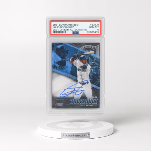 2021 Bowman's Best Best of 2021 Autographs #B21JR Julio Rodriguez (PSA 10 GEM MINT)