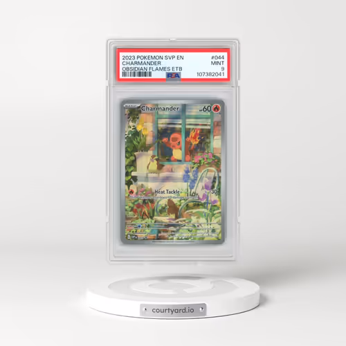 2023 Pokémon Svp EN-SV Black Star Promo #044 Charmander - Obsidian Flames Elite Trainer Box (PSA 9 MINT)