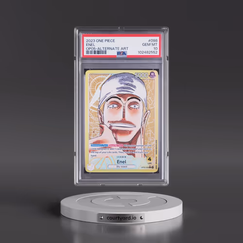 2023 One Piece OP05-Awakening of the New Era #098 Enel - Alternate Art (PSA 10 GEM MINT)