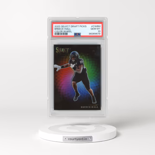 2022 Panini Select Draft Picks Color Wheel #CWBH Breece Hall (PSA 10 GEM MINT)