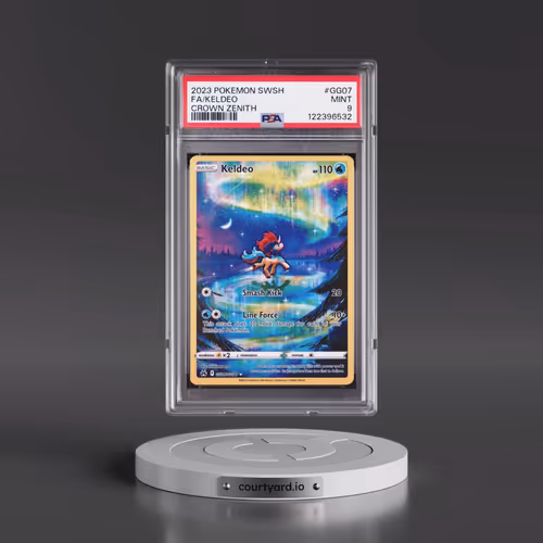 2023 Pokémon Sword and Shield Crown Zenith #GG07 Keldeo - Full Art (PSA 9 MINT)