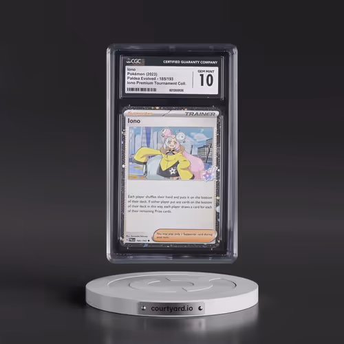 2023 Paldea Evolved - PAL EN #185/193 Iono - Iono Premium Tournament Collection (Cosmos Holo) (CGC 1