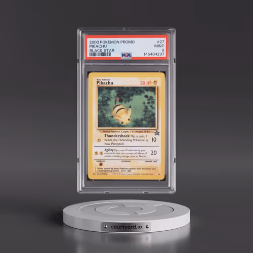 2000 Pokémon Promo Black Star #27 Pikachu (PSA 9 MINT)