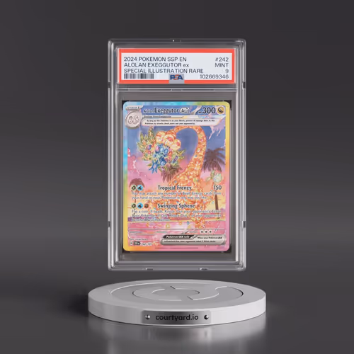 2024 Pokémon Ssp EN-Surging Sparks #242 Alolan Exeggutor EX - Holo Special Illustration Rare (PSA 9