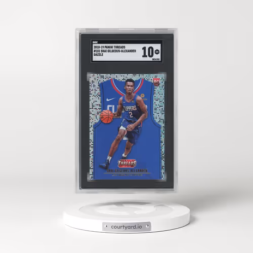 2018 Panini Threads #151 Shai Gilgeous-Alexander - Dazzle (SGC 10 GEM MINT)