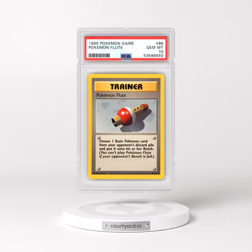 1999 Pokémon Game #86 Pokemon Flute (PSA 10 GEM MINT)