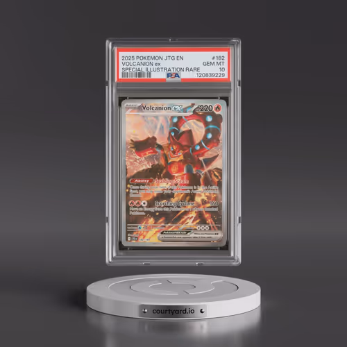 2025 Pokémon Jtg EN-Journey Together #182 Volcanion EX - Holo Special Illustration Rare (PSA 10 GEM