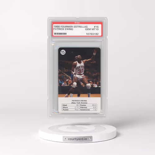 1988 Fournier Estrellas #15 Patrick Ewing (PSA 10 GEM MINT)