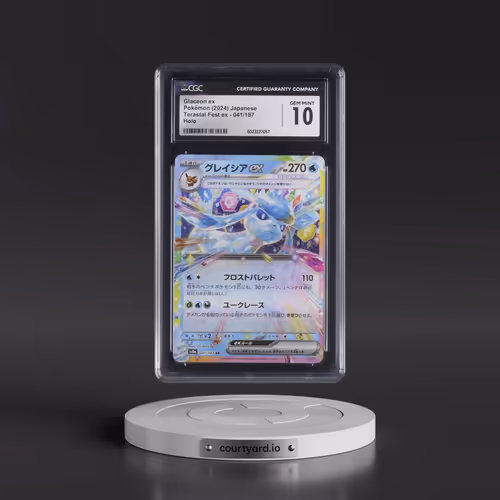 2024 Pokémon Sv8a-Terastal Fest EX #041 Glaceon EX - Holo (CGC 10 GEM MINT)