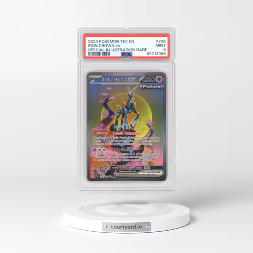 2023 Temporal Forces - TEF EN #206 Iron Crown ex - Special Illustration Rare (PSA 9 MINT)