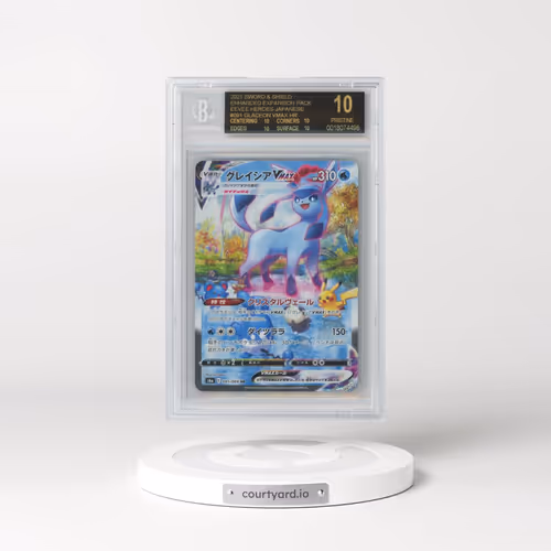 2021 Pokémon Sword and Shield Enhanced Expansion Pack Eevee Heroes #091 Glaceon VMAX HR (BGS 10 PRIS