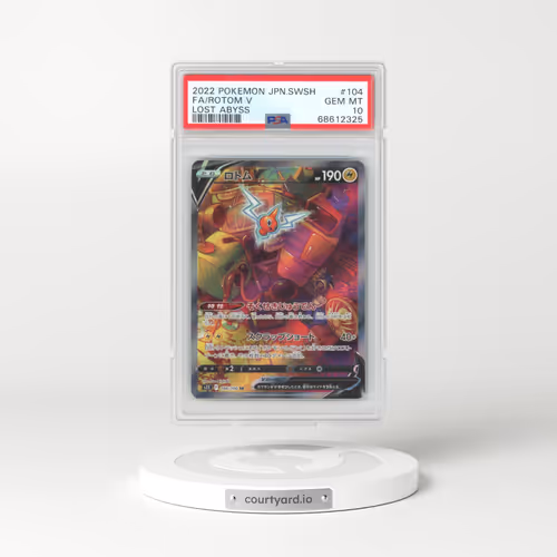2022 Pokémon Sword & Shield Lost Abyss #104 Rotom V - Holo Full Art (PSA 10 GEM MINT)