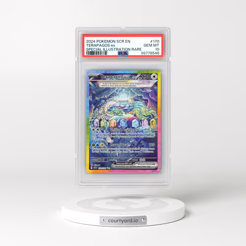 2024 Pokémon Scr EN-Stellar Crown #170 Terapagos EX - Holo Special Illustration Rare (PSA 10 GEM MINT)