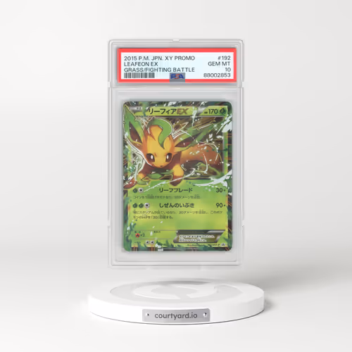2015 Pokémon XY Promo #192 Leafeon EX - Holo Grass/Fighting Battle (PSA 10 GEM MINT)
