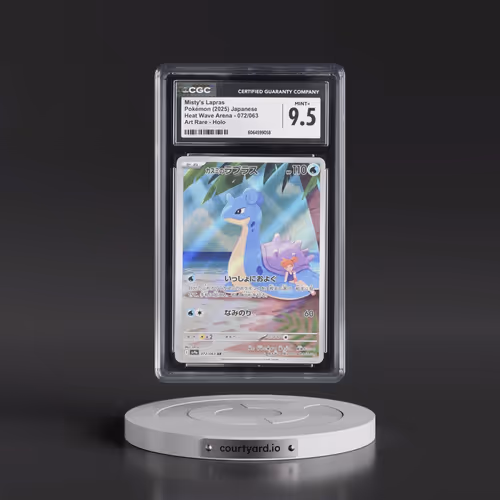 2025 Pokémon Sv9a-Heat Wave Arena #072 Misty's Lapras - Art Rare (CGC 9.5 MINT+)