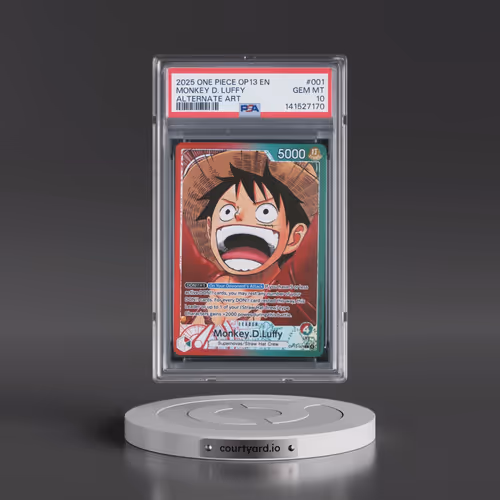 2025 One Piece OP13-Carrying on His Will #001 Monkey D. Luffy - Alternate Art (PSA 10 GEM MINT)