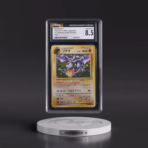 1997 The Mystery of the Fossils Aerodactyl - Holo (CGC 8.5 NM-MT+)
