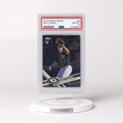 2017 Topps Chrome #98 Matt Olson (PSA 10 GEM MINT)