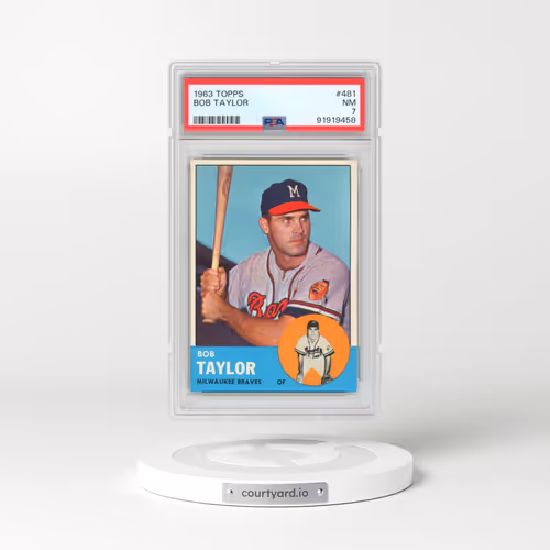 1963 Topps #481 Bob Taylor (PSA 7 NM)