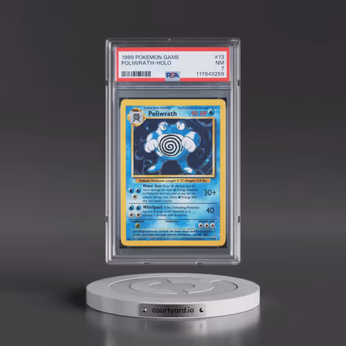 1999 Pokémon Game #13 Poliwrath - Holo (PSA 7 NM)