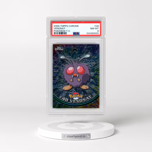 2000 Topps Chrome Pokémon T.V. #48 Venonat (PSA 8 NM-MT)