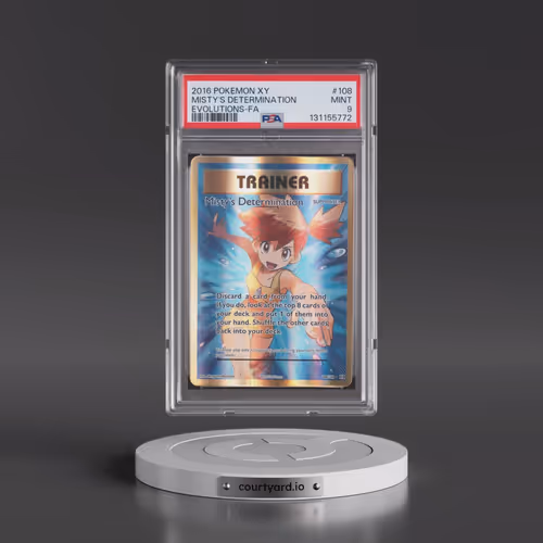 2016 Pokémon XY Evolutions #108 Misty's Determination - Full Art (PSA 9 MINT)