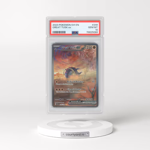 2023 Pokémon Svi EN-Scarlet & Violet #246 Great Tusk EX - Holo Special Illustration Rare (PSA 10 GEM MINT)