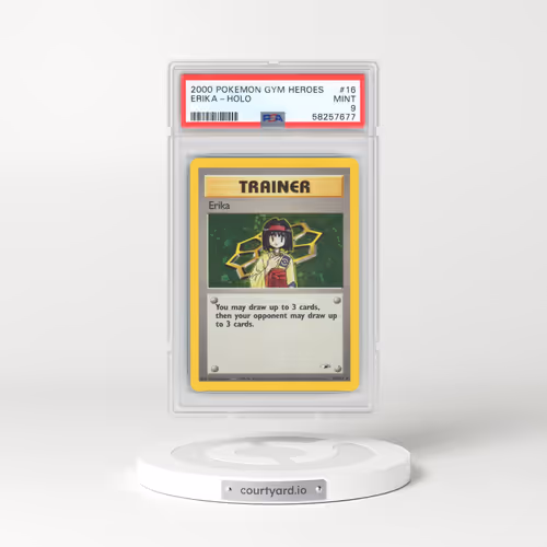 2000 Pokémon Gym Heroes #16 Erika - Holo (PSA 9 MINT)