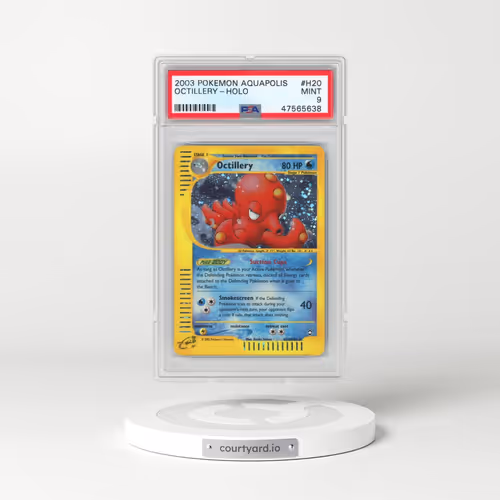 2003 Pokémon Aquapolis #H20 Octillery - Holo (PSA 9 MINT)