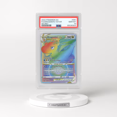 2022 Pokémon Go #081 Dragonite Vstar - Full Art Secret (PSA 10 GEM MINT)