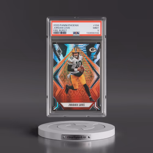 2020 Panini Phoenix #104 Jordan Love - Fire Burst (PSA 9 MINT)