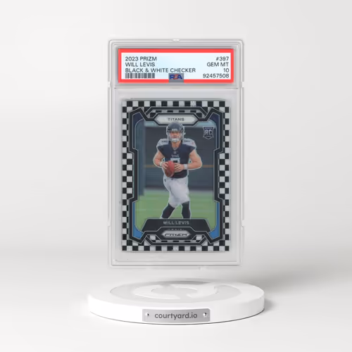 2023 Panini Prizm #397 Will Levis - Black & White Checker (PSA 10 GEM MINT)