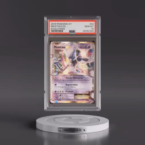 2016 Pokémon XY Evolutions #52 Mewtwo EX - Holo (PSA 10 GEM MINT)