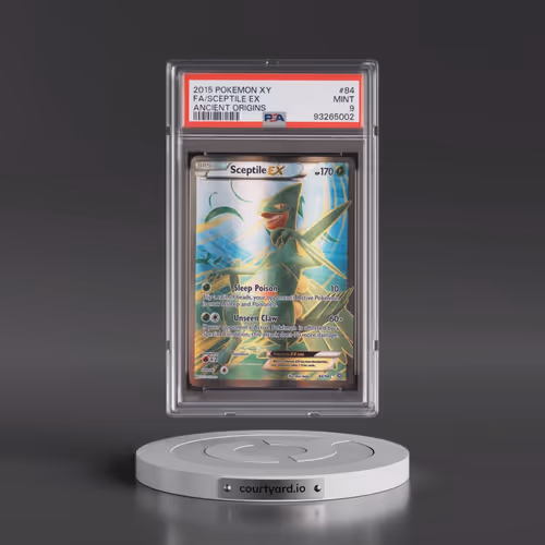 2015 Pokémon XY Ancient Origins #84 Sceptile EX - Holo Full Art (PSA 9 MINT)