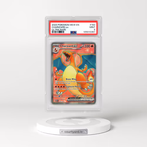 2023 Pokémon Mew EN-151 #183 Charizard EX - Holo Ultra Rare (PSA 9 MINT)