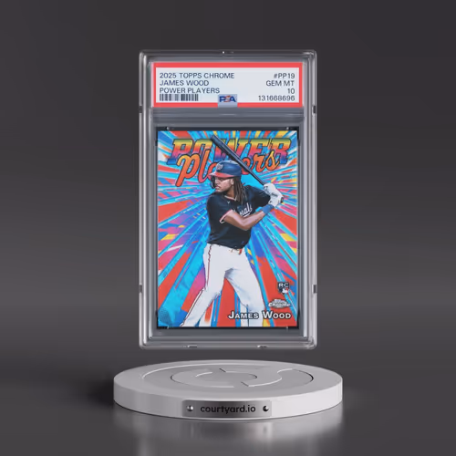 2025 Topps Chrome Power Players #PP19 James Wood (PSA 10 GEM MINT)