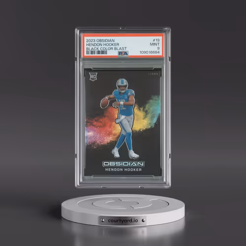 2023 Panini Obsidian Black Color Blast #19 Hendon Hooker (PSA 9 MINT)