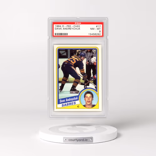 1984 O-Pee-Chee #17 Dave Andreychuk (PSA 8 NM-MT)