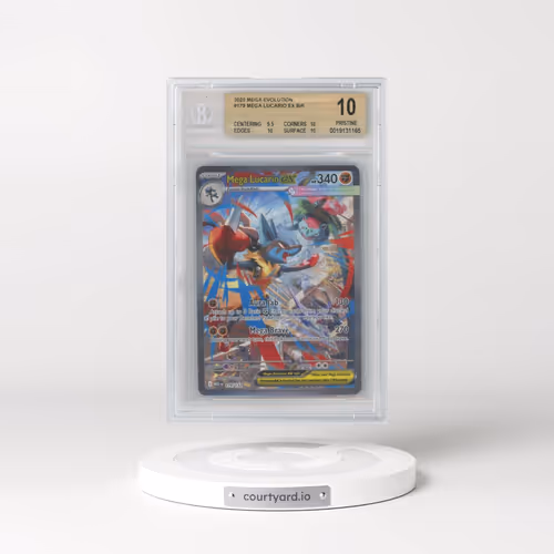 2025 Pokémon Meg EN-Mega Evolution #179 Mega Lucario EX - Holo Special Illustration Rare (BGS 10 PRI
