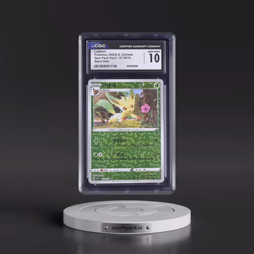 2025 Gem Pack Volume 2 - CBB2C - Simplified #07 05/15 Leafeon - Stars Holo (CGC 10 GEM MINT)
