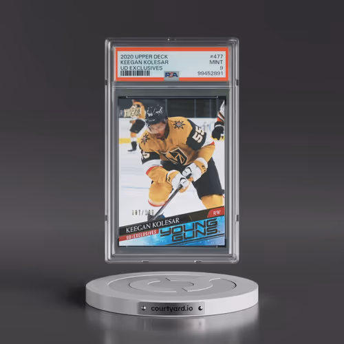 2020 Upper Deck #477 Keegan Kolesar - UD Exclusives (PSA 9 MINT)