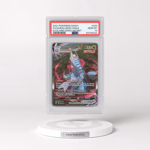 2021 Pokémon Sword & Shield Evolving Skies #220 Duraludon Vmax - Full Art Secret (PSA 10 GEM MINT)