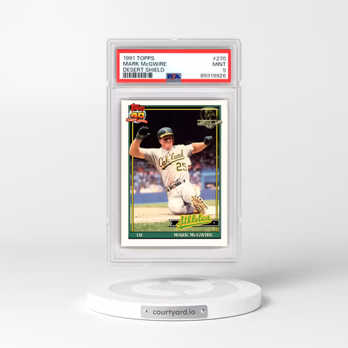 1991 Topps Desert Shield #270 Mark McGwire (PSA 9 MINT)